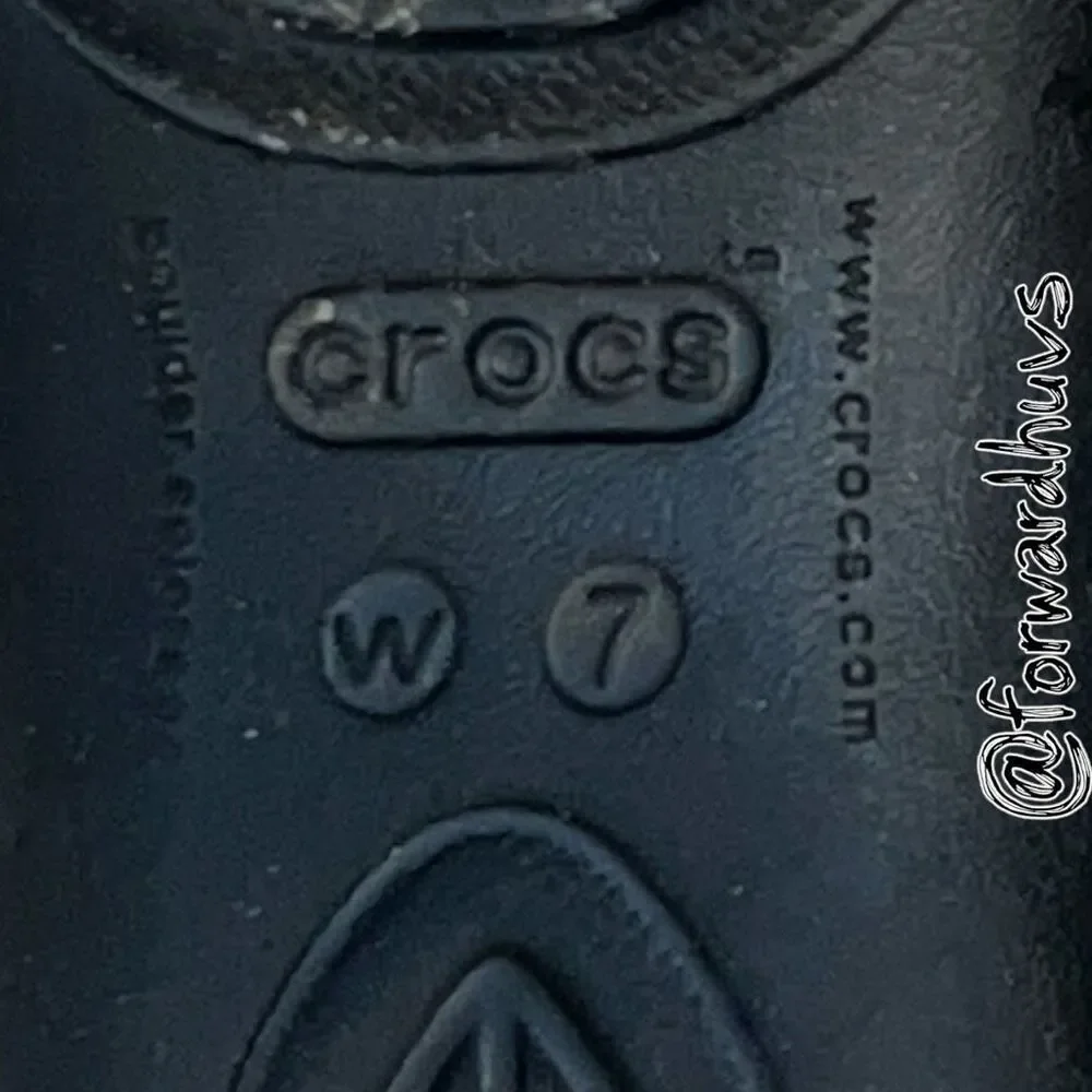 Crocs Kadee Slingback Flats Black Women’s Size 7